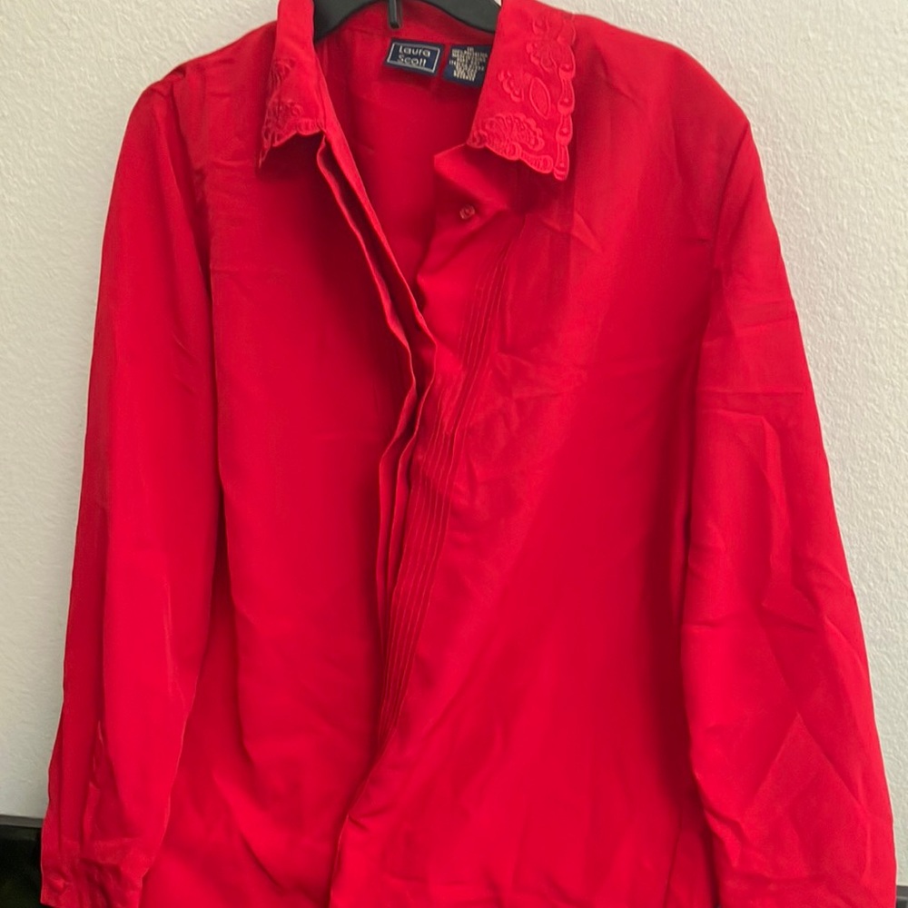 FINAL MARKDOWN Vintage Laura Scott blouse 16